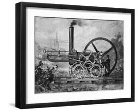 Trevithick's 1803 Locomotive-null-Framed Giclee Print
