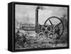 Trevithick's 1803 Locomotive-null-Framed Stretched Canvas