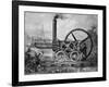 Trevithick's 1803 Locomotive-null-Framed Giclee Print