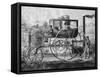 Trevithick's 1803 Steam Carriage-null-Framed Stretched Canvas