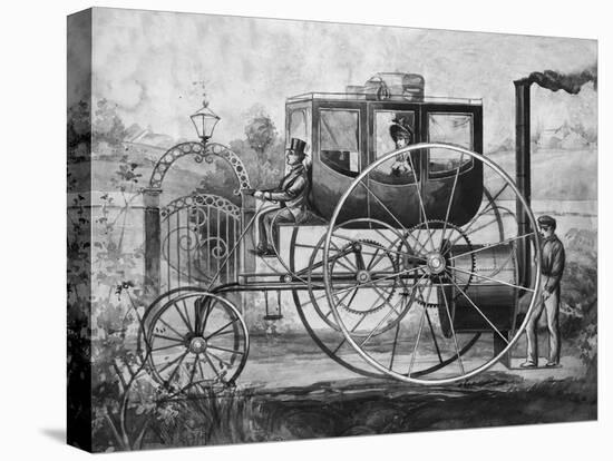 Trevithick's 1803 Steam Carriage-null-Stretched Canvas