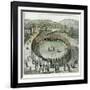 Trevithick's Latest Engine Known as the "Catch-Me-Who- Can" is the Centre-Piece at the Steam Circus-Thomas Rowlandson-Framed Art Print