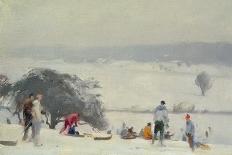 Tobogganing, the Meads, Hertford-Trevor Chamberlain-Giclee Print