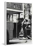 Trevor Watson Bus Stop Photo Print Poster-null-Framed Poster