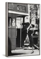Trevor Watson Bus Stop Photo Print Poster-null-Framed Poster