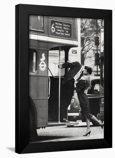 Trevor Watson Bus Stop Photo Print Poster-null-Framed Poster