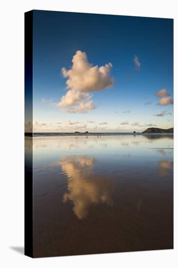 Trevose Head and Constantine Bay at Sunset, Cornwall, England, United Kingdom, Europe-Matthew-Stretched Canvas