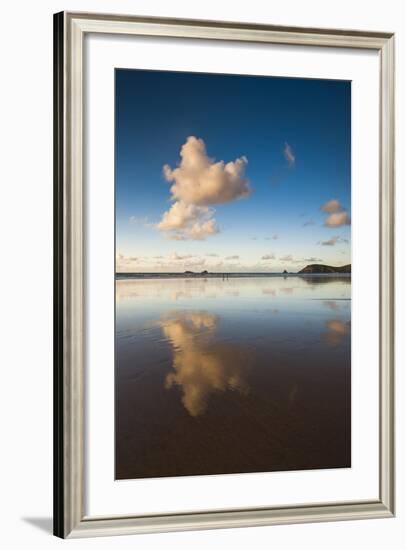 Trevose Head and Constantine Bay at Sunset, Cornwall, England, United Kingdom, Europe-Matthew-Framed Photographic Print