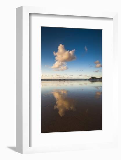 Trevose Head and Constantine Bay at Sunset, Cornwall, England, United Kingdom, Europe-Matthew-Framed Photographic Print