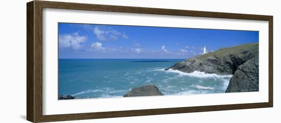 Trevose Lighthouse and Trevose Head, North Cornwall, England, UK-Lee Frost-Framed Photographic Print