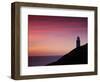 Trevose Lighthouse at Sunset, Near Padstow, Cornwall, Uk. July 2008-Ross Hoddinott-Framed Photographic Print