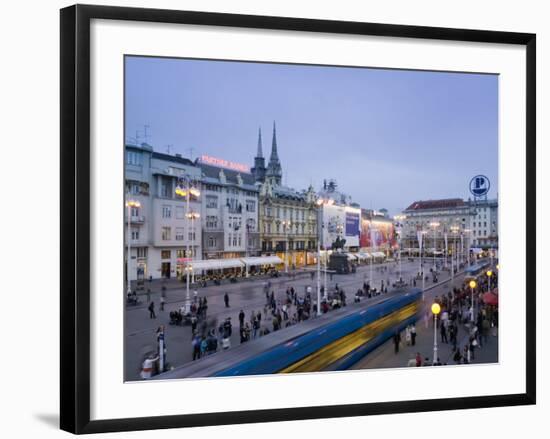 Trg Josip Jelacica Square, Zagreb, Croatia-Walter Bibikow-Framed Photographic Print