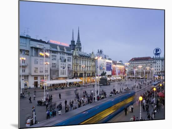 Trg Josip Jelacica Square, Zagreb, Croatia-Walter Bibikow-Mounted Photographic Print