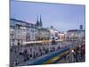 Trg Josip Jelacica Square, Zagreb, Croatia-Walter Bibikow-Mounted Photographic Print