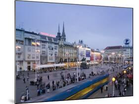 Trg Josip Jelacica Square, Zagreb, Croatia-Walter Bibikow-Mounted Photographic Print