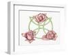 Tri-Rose-Deborah Kopka-Framed Giclee Print