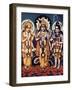 Triad of the Three Major Hindu Gods-B. G. Sharma-Framed Art Print