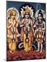 Triad of the Three Major Hindu Gods-B. G. Sharma-Mounted Art Print