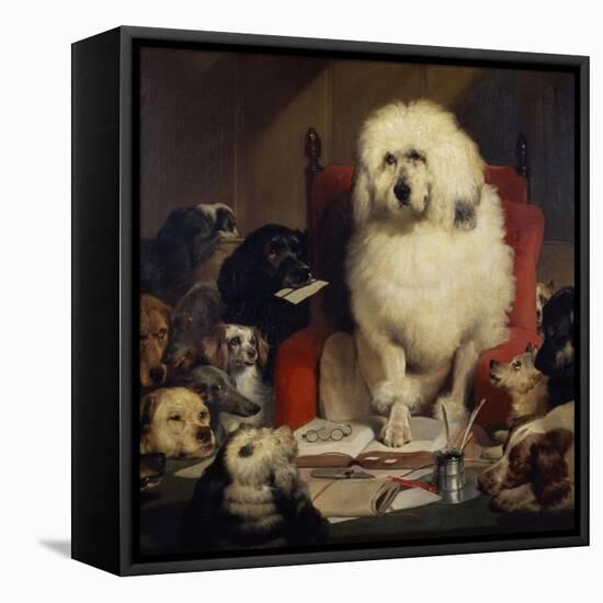 Trial by Jury, or Laying Down the Law, C.1840-Edwin Henry Landseer-Framed Stretched Canvas