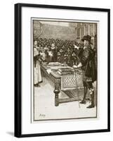 Trial of Charles, Illustration from 'Cassell's Illustrated History of England'-English School-Framed Giclee Print