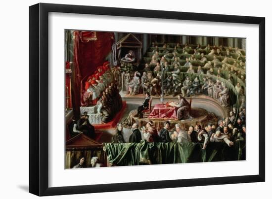 Trial of Galileo, 1633-null-Framed Giclee Print