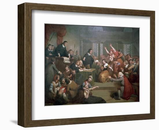 Trial of George Jacobs for Witchcraft, August 5, 1692, 1855-Tompkins Harrison Matteson-Framed Giclee Print