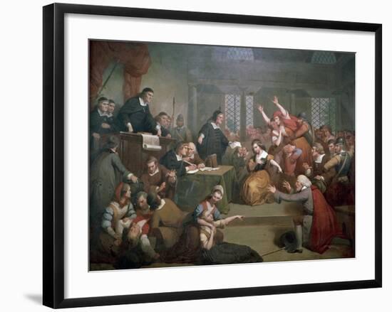 Trial of George Jacobs for Witchcraft, August 5, 1692, 1855-Tompkins Harrison Matteson-Framed Giclee Print