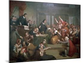 Trial of George Jacobs for Witchcraft, August 5, 1692, 1855-Tompkins Harrison Matteson-Mounted Giclee Print
