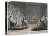 Trial of King Charles I, Palace of Westminster, c1725-Claude Dubosc-Stretched Canvas