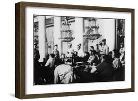 Trial of Leaders of the Socialist-Revolutionary Party, Moscow, Russia, August 1922-null-Framed Giclee Print