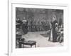 Trial of Mary Queen of Scots in Fotheringay Castle 1586-Henry Moore-Framed Giclee Print