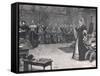 Trial of Mary Queen of Scots in Fotheringay Castle 1586-Henry Moore-Framed Stretched Canvas