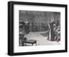 Trial of Mary Queen of Scots in Fotheringay Castle 1586-Henry Moore-Framed Giclee Print