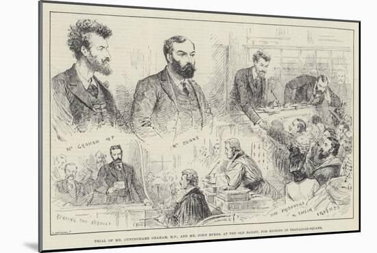 Trial of Mr Cuninghame Graham-null-Mounted Giclee Print