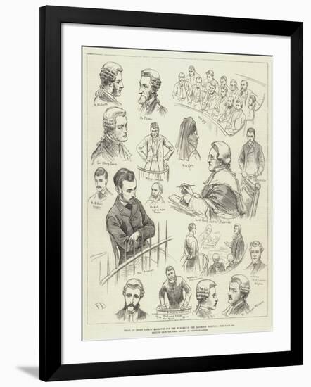 Trial of Percy Lefroy Mapleton for the Murder on the Brighton Railway-Frank Dadd-Framed Giclee Print