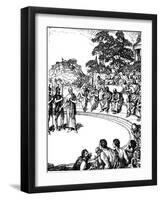 Trial of Socrates, Ancient Greek Philosopher, 399 BC-null-Framed Giclee Print