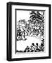 Trial of Socrates, Ancient Greek Philosopher, 399 BC-null-Framed Premium Giclee Print