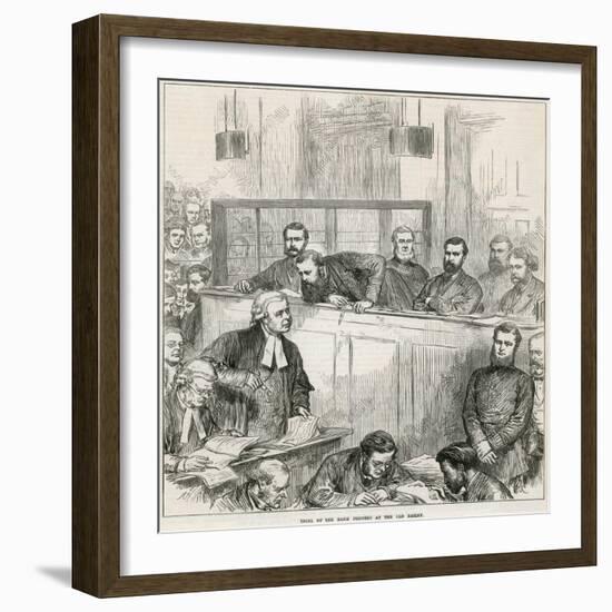 Trial of the Bank Forgers at the Old Bailey-null-Framed Giclee Print