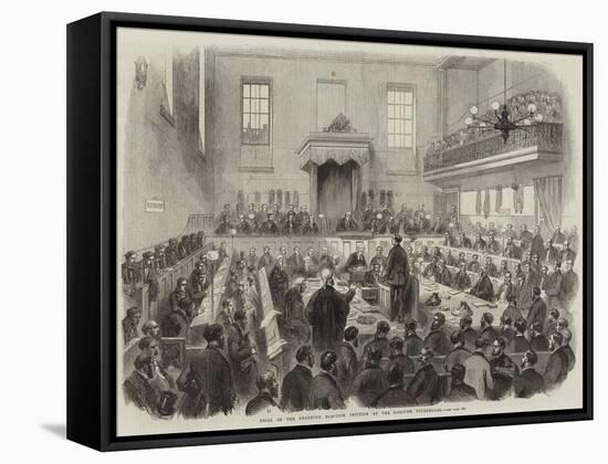 Trial of the Bradford Election Petition at the Borough Courthouse-null-Framed Stretched Canvas