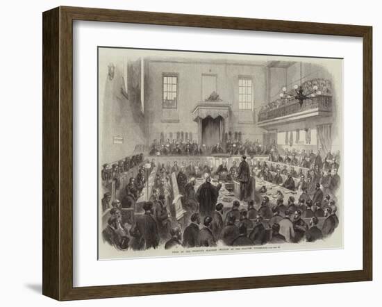 Trial of the Bradford Election Petition at the Borough Courthouse-null-Framed Giclee Print