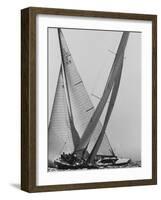 Trial Race For the America's Cup-George Silk-Framed Premium Photographic Print