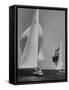 Trial Race For the America's Cup-George Silk-Framed Stretched Canvas