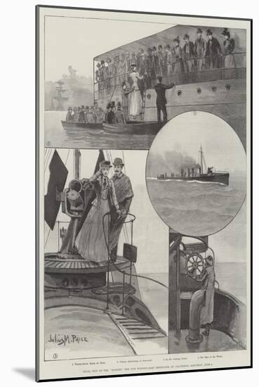 Trial Trip of the Hornet, the New Torpedo-Boat Destroyer, at Gravesend, Saturday, 9 June-Julius Mandes Price-Mounted Giclee Print