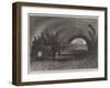 Trial-Trip on the Metropolitan (Underground) Railway, the Train Passing the Portland-Road Station-null-Framed Giclee Print