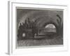 Trial-Trip on the Metropolitan (Underground) Railway, the Train Passing the Portland-Road Station-null-Framed Giclee Print