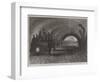 Trial-Trip on the Metropolitan (Underground) Railway, the Train Passing the Portland-Road Station-null-Framed Giclee Print