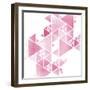 Triangle Blush 1 V2-Kimberly Allen-Framed Art Print