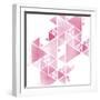 Triangle Blush 1 V2-Kimberly Allen-Framed Art Print