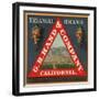 Triangle Brand - California - Citrus Crate Label-Lantern Press-Framed Art Print