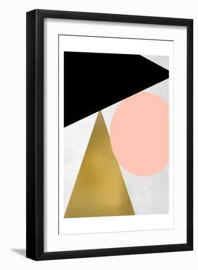 Triangle Circle 1-Kimberly Allen-Framed Art Print